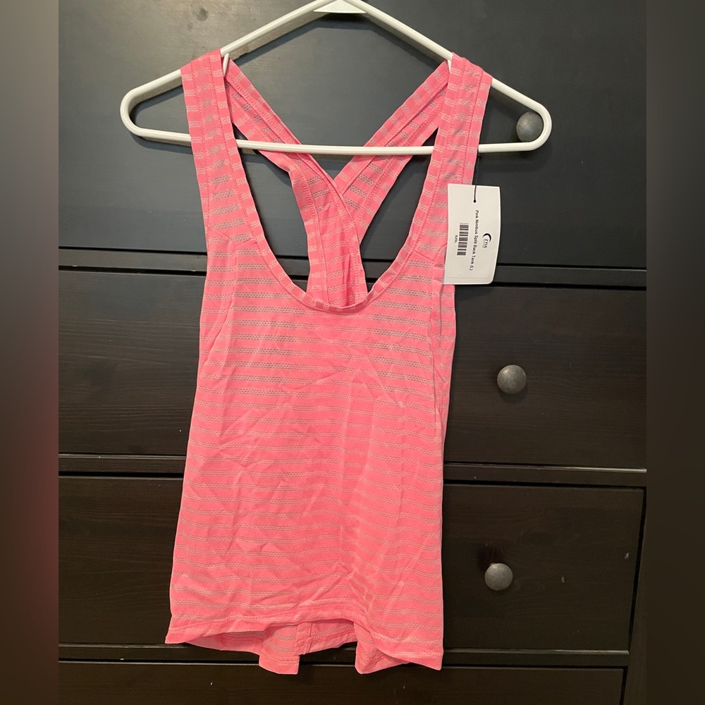 Zyia Pink Nimbus Split Back Tank